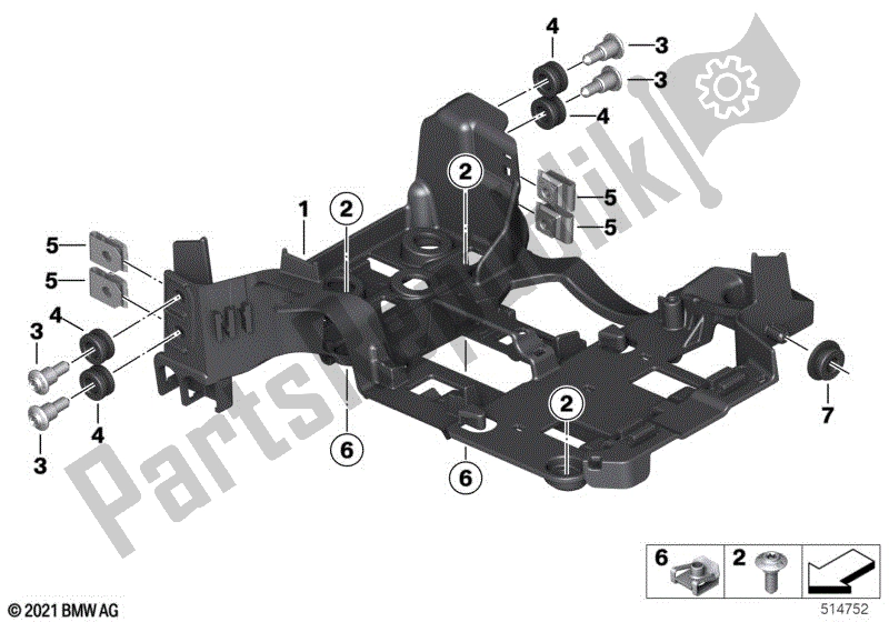 Todas las partes para Lid, Battery Tray de BMW R 18 Trans Continental K 35 1800 2021