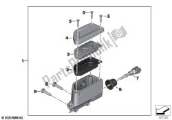 Rear brake master cylinder w container