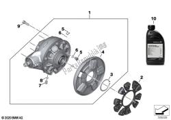 Right-angle gearbox, rear