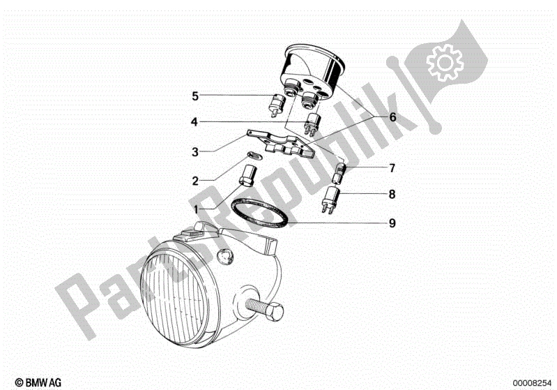 Toutes les pièces pour le Groupe D'instruments du BMW R 50/5 500 1970 - 1973