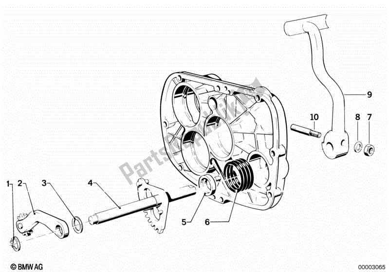 Toutes les pièces pour le Démarreur Au Pied du BMW R 50/5 500 1970 - 1973