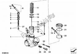 Carburetor-piston/adjuster/trigger