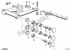 Rear wheel swinging arm parts