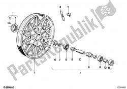 cast rim silber w. hamulec bębnowy tył