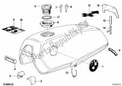 Fuel tank mounting parts