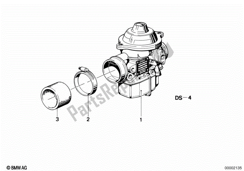 Alle onderdelen voor de Carburator van de BMW R 65 650 1985 - 1988