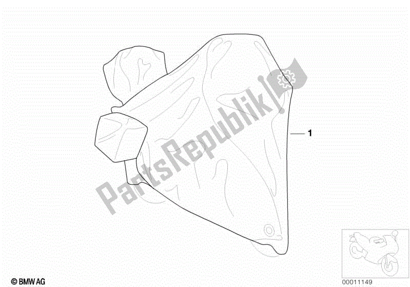 All parts for the Tarpaulin of the BMW R 65 650 1985 - 1988