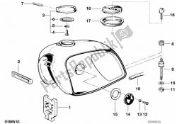 Fuel tank mounting parts