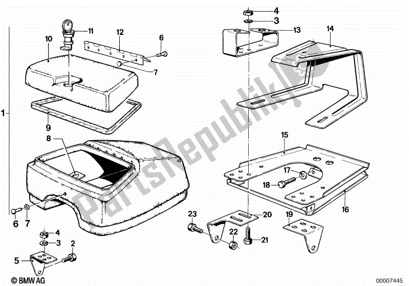 Todas las partes para Cabina De Radio Teléfono de BMW R 75/6 750 1974 - 1976