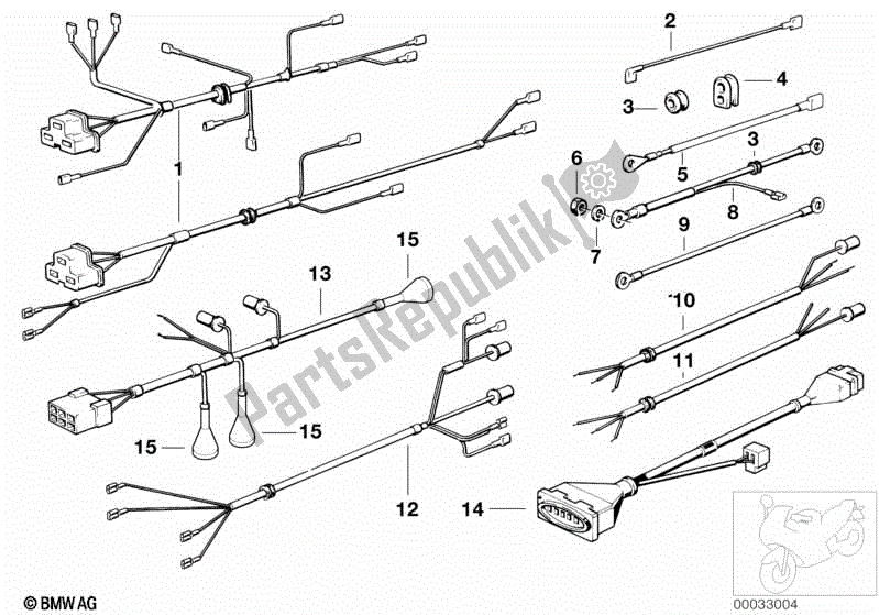 Todas las partes para Arnés De Cable de BMW R 75/7 750 1976 - 1977