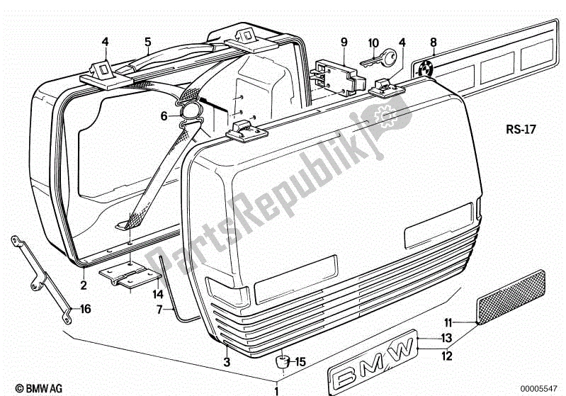 Todas las partes para Caso De Gira de BMW R 75/7 750 1976 - 1977