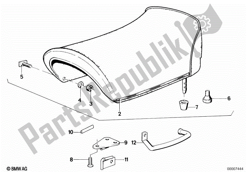 Toutes les pièces pour le Banquette, Utilitaire Officiels du BMW R 80 800 1984 - 1987