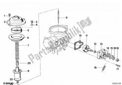 Carburetor cap/piston/starter housing