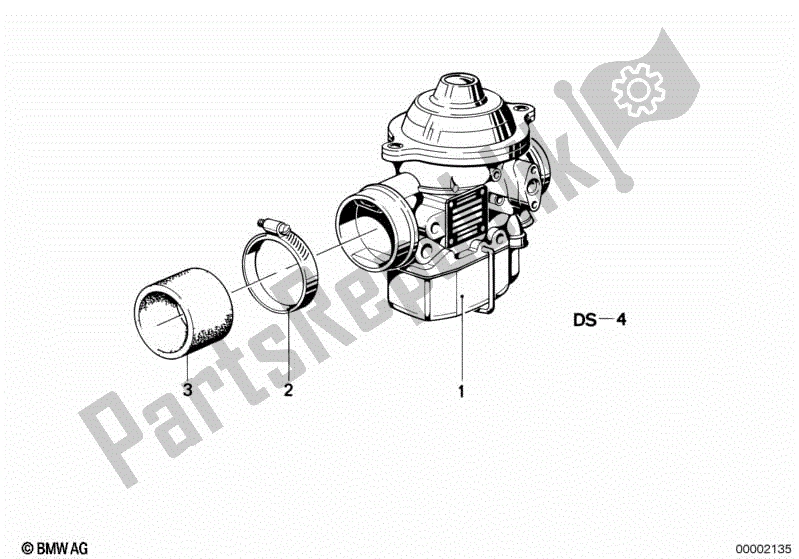 Toutes les pièces pour le Carburateur du BMW R 80 800 1984 - 1987