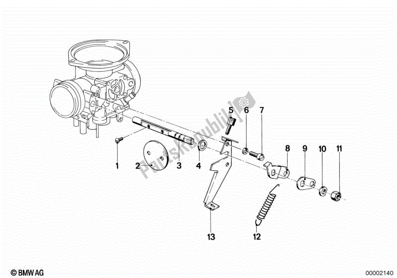 Todas las partes para Carburador / Control Del Acelerador de BMW R 80 800 1984 - 1987