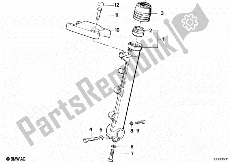 Todas las partes para Deslizador De Horquilla de BMW R 80 800 1984 - 1987