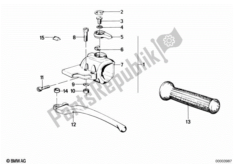 Toutes les pièces pour le Poignée Gauche du BMW R 80 800 1984 - 1987