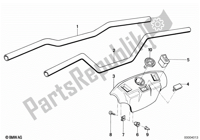 Toutes les pièces pour le Guidon du BMW R 80 800 1984 - 1987