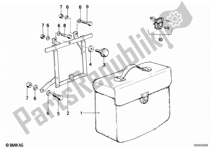 Toutes les pièces pour le Sacoche De Selle En Cuir du BMW R 80 800 1984 - 1987