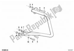 Mounting parts f rear protection bar