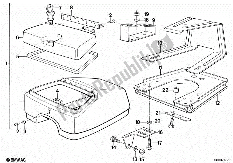 Todas las partes para Cabina De Radio Teléfono de BMW R 80 800 1984 - 1987