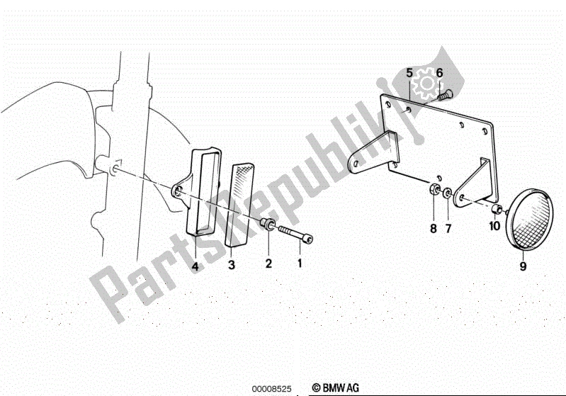 Toutes les pièces pour le Réflecteurs du BMW R 80 800 1984 - 1987