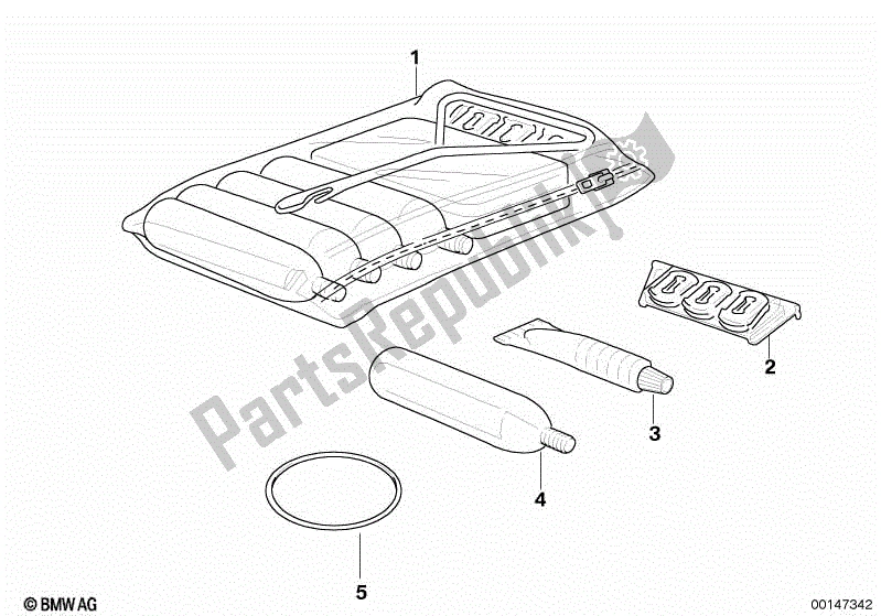 Alle onderdelen voor de Reparatiepakket van de BMW R 80 800 1984 - 1987