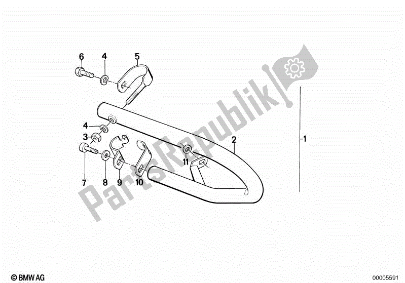 Toutes les pièces pour le Barre De Sécurité du BMW R 80 800 1984 - 1987