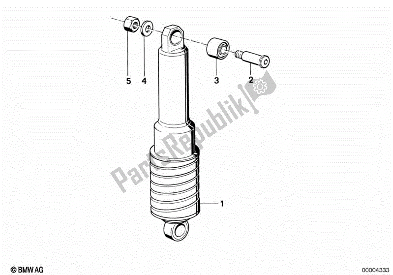 Todas las partes para Suspensión Autonivelante de BMW R 80 800 1984 - 1987