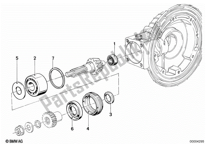 Alle onderdelen voor de Shim van de BMW R 80 800 1984 - 1987