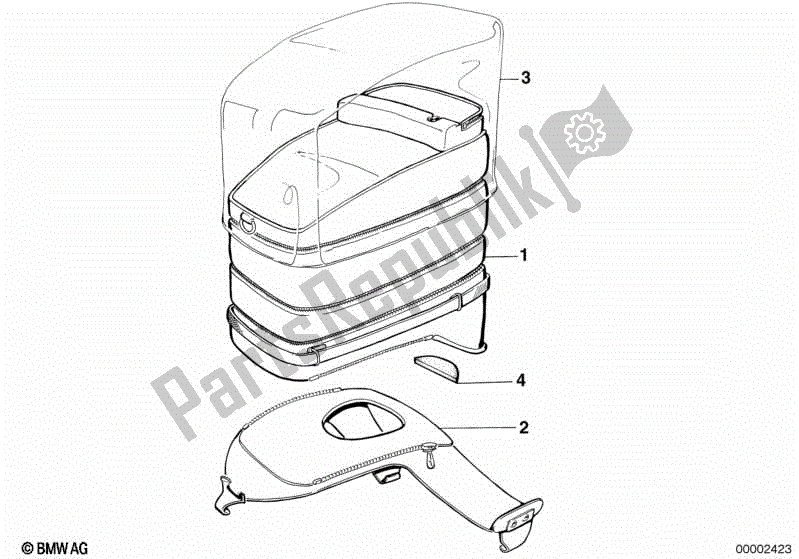 Toutes les pièces pour le Sac à Dos du BMW R 80 800 1984 - 1987