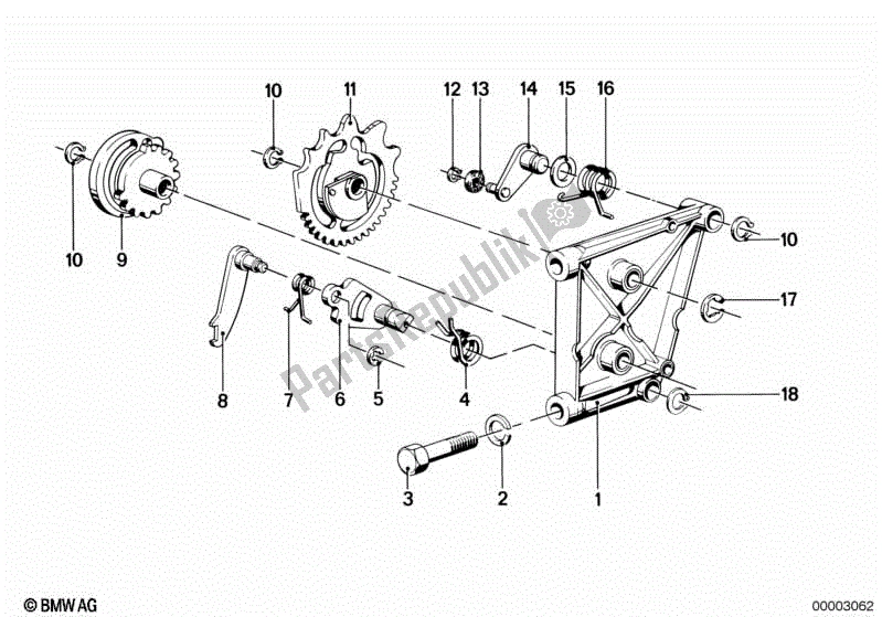 Alle onderdelen voor de Interne Schakelonderdelen / Schakelnok van de BMW R 80 G/S  2471 800 1980 - 1987