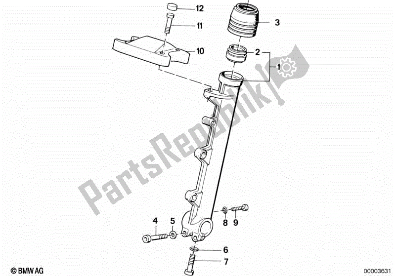 All parts for the Fork Slider of the BMW R 80 RT 800 1984 - 1987
