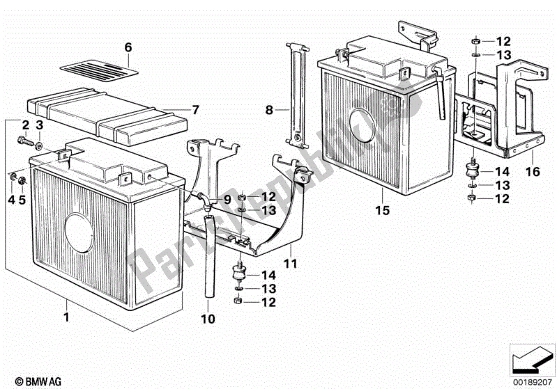 Toutes les pièces pour le Batterie du BMW R 80 ST  2471 800 1982 - 1984