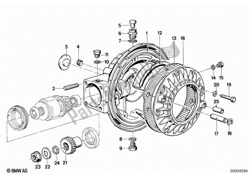 Toutes les pièces pour le Boîtier De Différentiel / Couvercle De Boîtier du BMW R 80 ST  2471 800 1982 - 1984