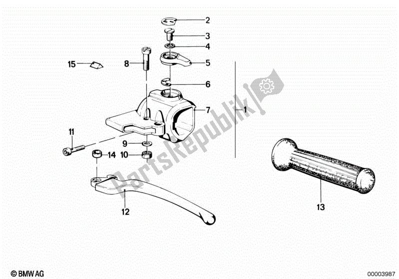 Toutes les pièces pour le Poignée Gauche du BMW R 80 ST  2471 800 1982 - 1984