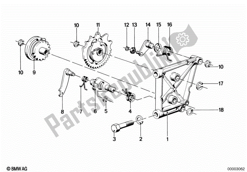 Toutes les pièces pour le Pièces De Changement De Vitesse Internes / Came De Changement De Vitesse du BMW R 80 ST  2471 800 1982 - 1984