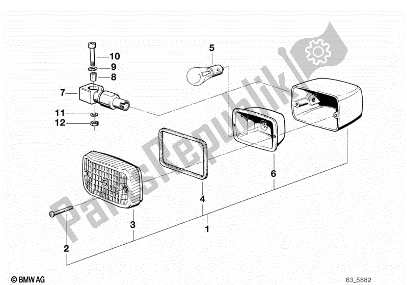 Todas las partes para Indicador De Giro de BMW R 80 ST  2471 800 1982 - 1984