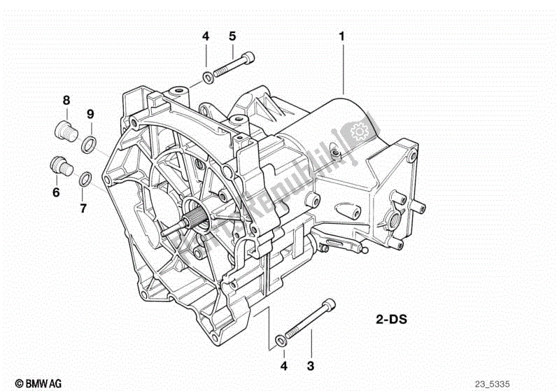 Todas las partes para Transmisión De 5 Velocidades de BMW R 850R 259 1995 - 1997