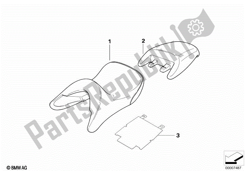 Toutes les pièces pour le Banquette Réglable du BMW R 850R 259 1995 - 1997