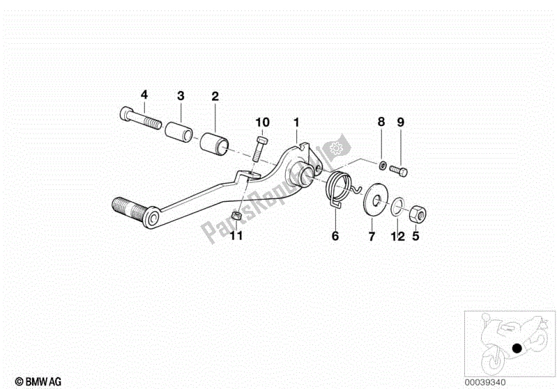 Todas las partes para Pedal De Freno de BMW R 850R 259 1995 - 1997