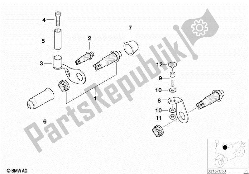 Todas las partes para Botón Para Micrófono / Radio Bidireccional de BMW R 850R 259 1995 - 1997