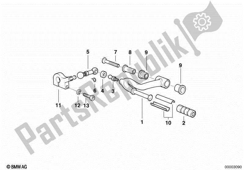 Toutes les pièces pour le Pièces De Changement De Vitesse Externes / Levier De Changement De Vitesse du BMW R 850R 259 1995 - 1997