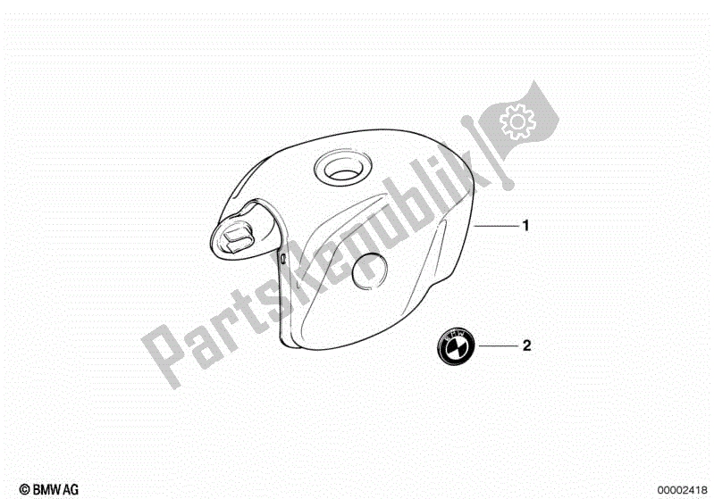 Toutes les pièces pour le Réservoir D'essence du BMW R 850R 259 1995 - 1997