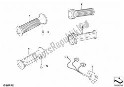 Handlebar grip, heated