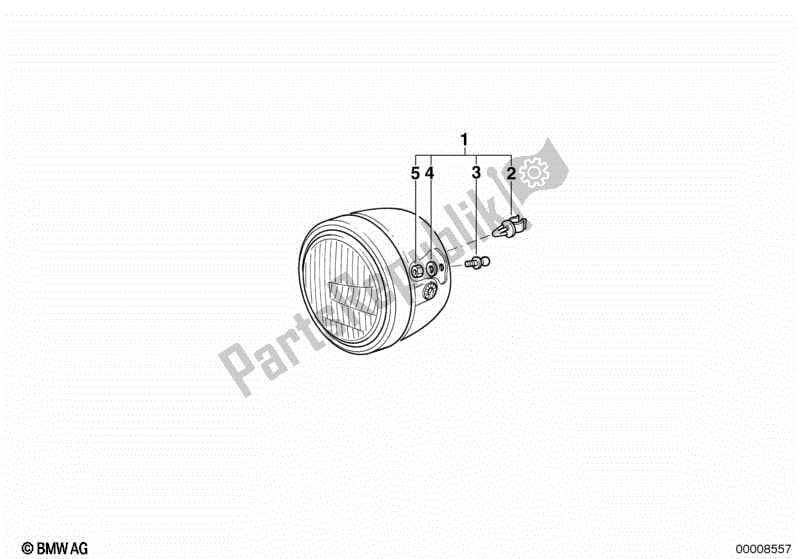 Todas as partes de Farol, Autoridades do BMW R 850R 259 1995 - 1997