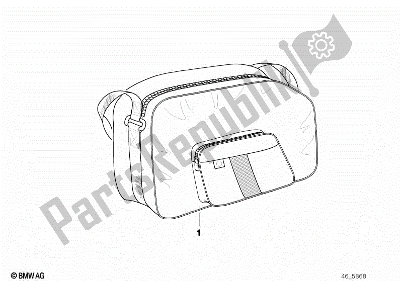 Todas las partes para Bolsa Interior F Caso de BMW R 850R 259 1995 - 1997