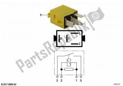 minirelay, hacer contacto, amarillo