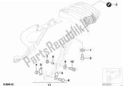 Mounting parts, luggage grid