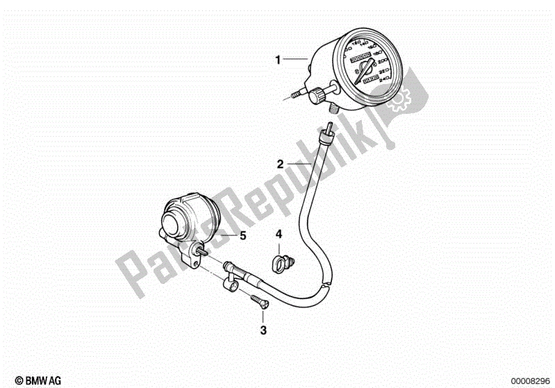 Toutes les pièces pour le Compteur De Vitesse du BMW R 850R 259 1995 - 1997